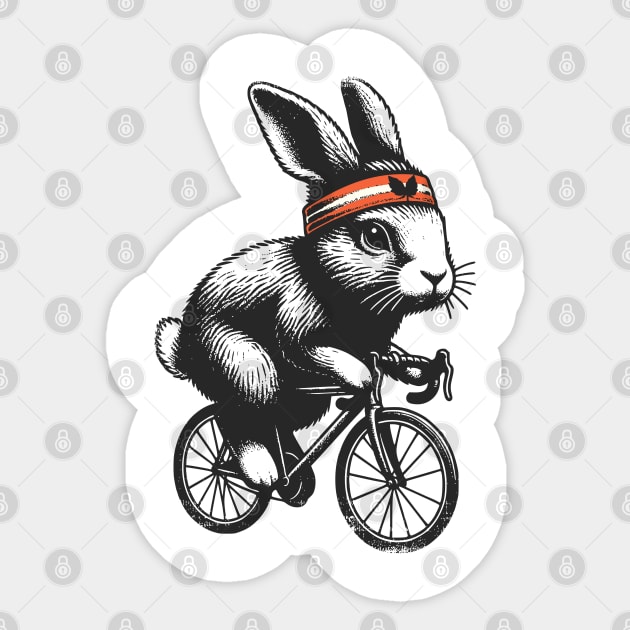 Cycling Bunny Sticker by susanne.haewss@googlemail.com